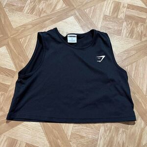 Gymshark Women's Black Crop-top